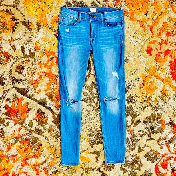 Hudson Women's Blair High Rise Super Skinny Ankle Jeans size 30 - Picture 2 of 6